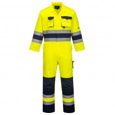 Nantes Hi-Vis Coverall Yellow/Navy - PortwestCoverall
