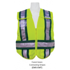 Lime (EMT) Public Safety Vest with contrasting stripes